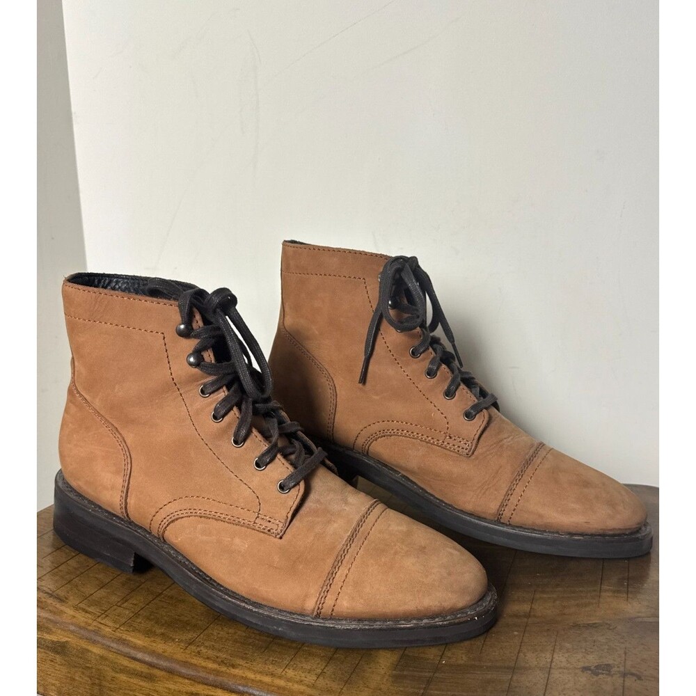 Thursday Boot Company Men’s Size 10 Brown Leather Lace Up Boots Cap Toe - Picture 11 of 12